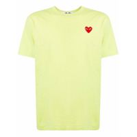 Comme Des Garçons Play Camiseta decote careca com logo bordado - Verde
