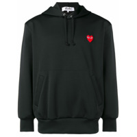Comme Des Garçons Play heart patch hoodie - Preto