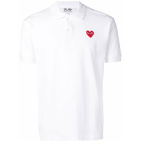 Comme Des Garçons Play heart patch polo shirt - Branco