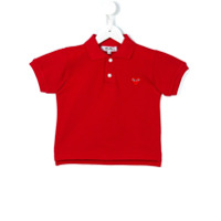 Comme Des Garçons Play Kids Camisa polo com aplicação - Vermelho
