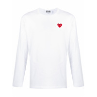 Comme Des Garçons Play Moletom mangas longas - Branco