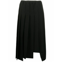 Comme Des Garçons Saia midi com pregas - Preto