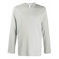 Comme Des Garçons Shirt Blusa mangas longas com estampa de logo - Cinza