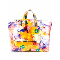 Comme Des Garçons Shirt Bolsa tote com estampa abstrata - Amarelo
