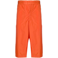 Comme Des Garçons Shirt Boys Calça cropped com detalhe lateral - Laranja