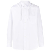 Comme Des Garçons Shirt Camisa com capuz e cordão de ajuste - Branco