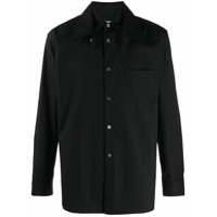 Comme Des Garçons Shirt Camisa preta de algodão com abotoamento - Preto