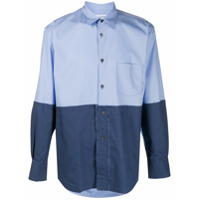 Comme Des Garçons Shirt colour-block panel shirt - Azul