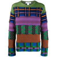 Comme Des Garçons Shirt colour-block sweater - Verde