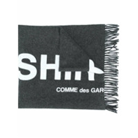 Comme Des Garçons Shirt Echarpe com estampa de logo - Cinza