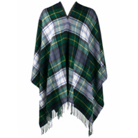 Comme Des Garçons Shirt Pelerine oversized com estampa xadrez - Verde