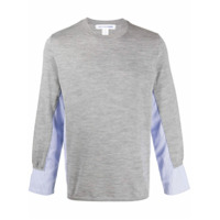 Comme Des Garçons Shirt Suéter color block - Cinza