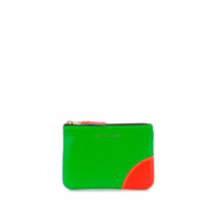 Comme Des Garçons Wallet Bolsa color block com zíper - Verde