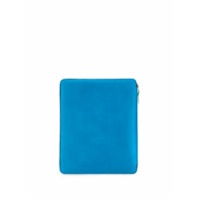Comme Des Garçons Wallet Capa para notebook color block com zíper - Azul