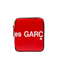 Comme Des Garçons Wallet Carteira com estampa de logo e zíper - Vermelho