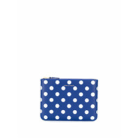 Comme Des Garçons Wallet Carteira com padronagem de poá - Azul