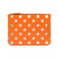 Comme Des Garçons Wallet Carteira de couro com poás - Amarelo