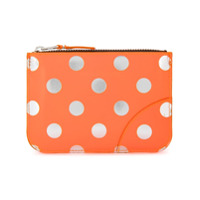 Comme Des Garçons Wallet Carteira de couro com poás - Amarelo