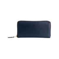 Comme Des Garçons Wallet Carteira de couro com zíper - Azul