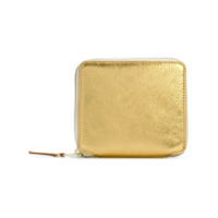 Comme Des Garçons Wallet Carteira de couro com zíper - Metálico