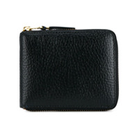 Comme Des Garçons Wallet Carteira de couro com zíper - Preto