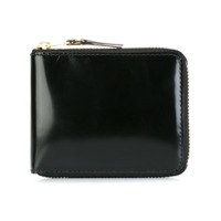 Comme Des Garçons Wallet Carteira de couro com zíper - Preto