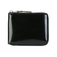 Comme Des Garçons Wallet Carteira de couro com zíper - Preto