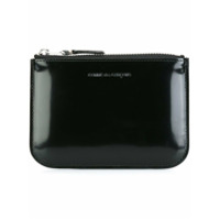 Comme Des Garçons Wallet Carteira de couro com zíper - Preto