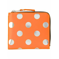 Comme Des Garçons Wallet Carteira pequena de couro com poás - Amarelo