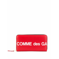 Comme Des Garçons Wallet Carteira retangular com estampa de logo - Vermelho