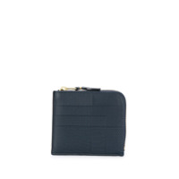 Comme Des Garçons Wallet navy blue mixed pattern wallet - Azul