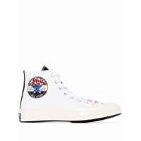 Converse Tênis cano alto Chuck com recortes - Branco