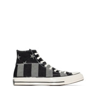 Converse Tênis cano alto de canvas com patchwork CT70 - Preto