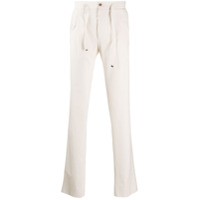 Corneliani Calça cenoura com ajuste no cós - Neutro