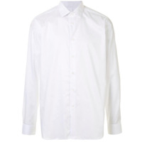 Corneliani Camisa com acabamento engomado - Branco