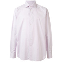 Corneliani Camisa com colarinho e mangas longas - Rosa