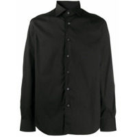 Corneliani Camisa com colarinho pontiagudo - Preto
