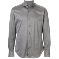 Corneliani Camisa mangas longas com textura - 024 GREY