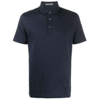 Corneliani Camisa polo com logo bordado - Azul