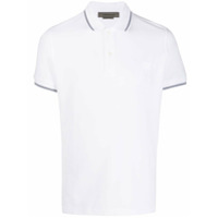 Corneliani Camisa polo com logo bordado - Branco