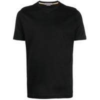 Corneliani Camiseta de jersey e cetim - Preto