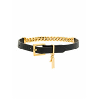 Coup De Coeur Choker com banho em ouro - Preto