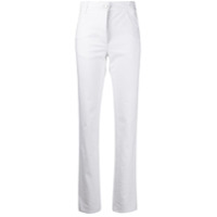 Courrèges Calça jeans slim cintura alta - Branco