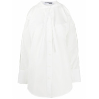 Courrèges Camisa com recorte nas mangas - Branco