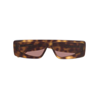 Courrèges Eyewear Óculos de sol com efeito tartaruga - Marrom