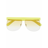 Courrèges Eyewear Óculos de sol oversized - Amarelo