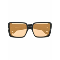 Courrèges Eyewear Óculos de sol quadrado - Preto