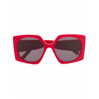 Courrèges Eyewear Óculos de sol quadrado - Vermelho