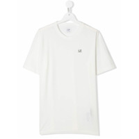 C.P. Company Kids Camiseta decote careca com estampa de logo - Branco
