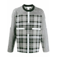 Craig Green Birdseye checked panel jumper - Cinza